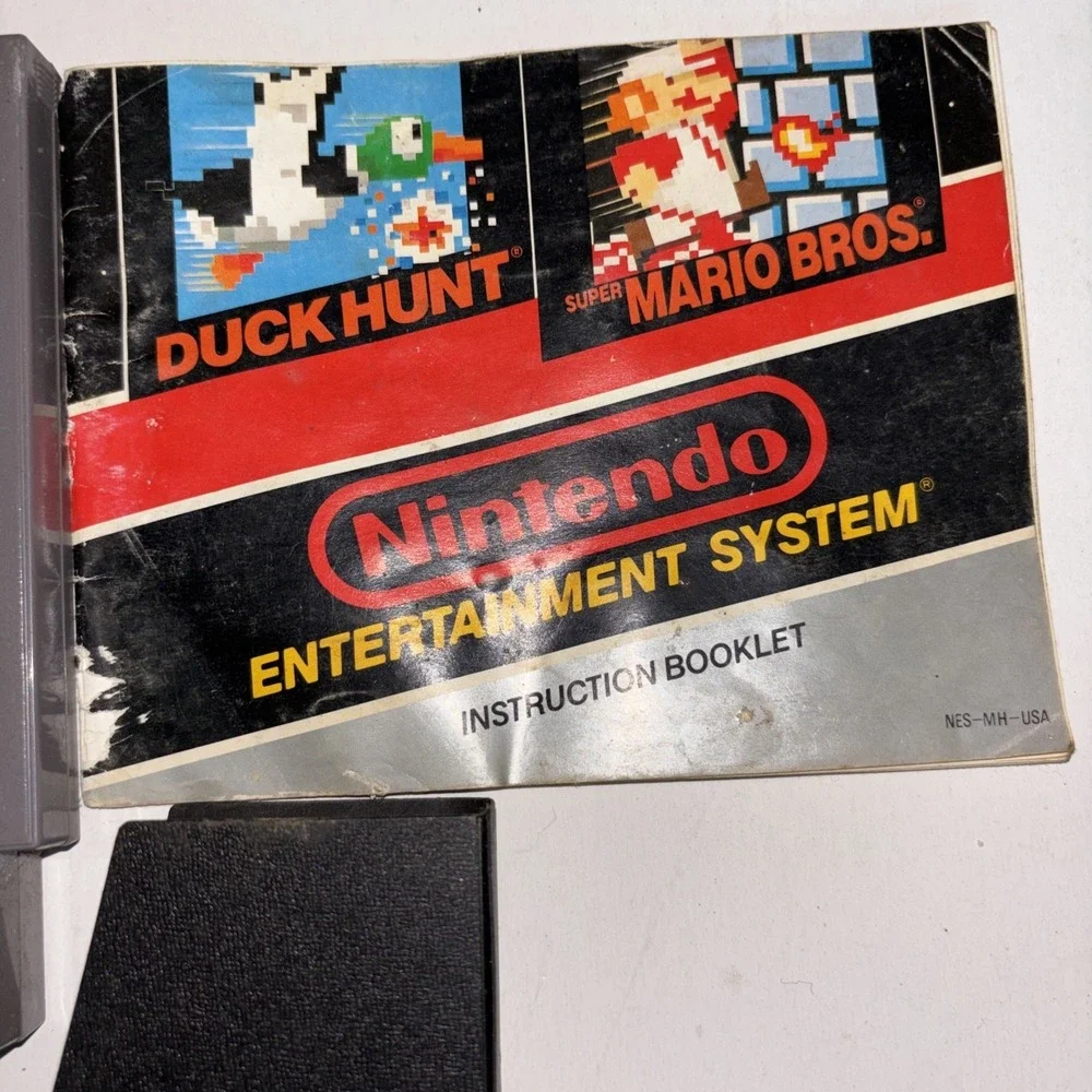 Vtg. Nintendo NES Super Mario‎ Bros. / Duck Hunt Game W Manual ( 1985 )